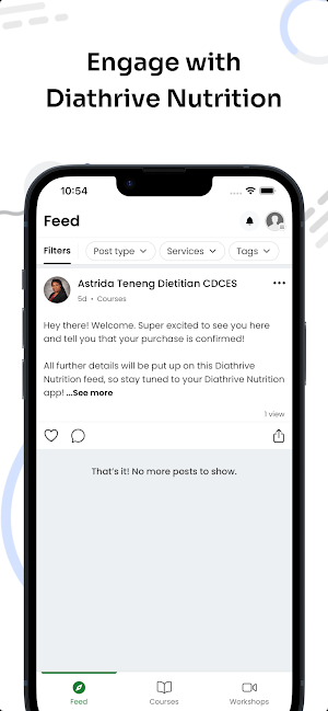 Diathrive Nutrition App Screenshot 1