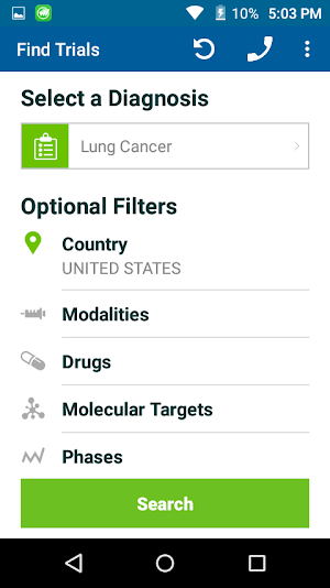 Bayer Oncology Trial Finder Screenshot 0