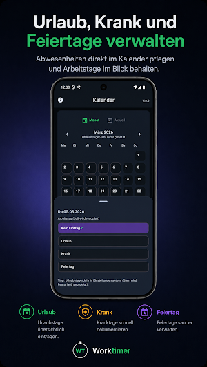 Worktimer Time Tracking Screenshot 3