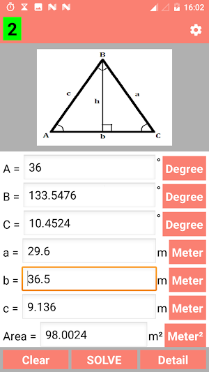 Triangle Calculator and Solver - PRO Screenshot 3