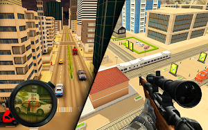 Sniper Shooter 3D-Police Train Shooting Game 2020 Screenshot 1