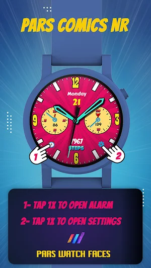 Pars Comics NR Watch Face Screenshot 2