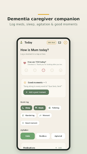 Anchorly: Dementia Caregiver Screenshot 0