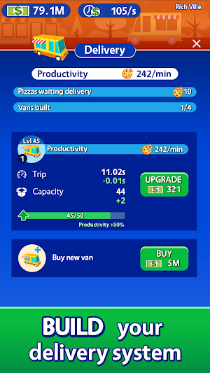Idle Pizza Tycoon - Delivery Pizza Game Screenshot 3