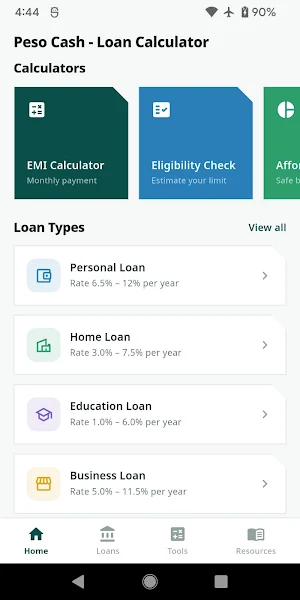 Peso Cash - Loan Calculator Screenshot 0