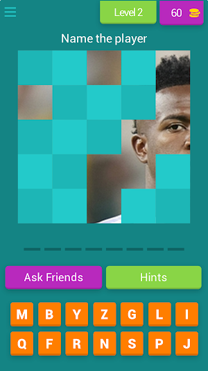 Real Madrid Player Quiz Screenshot 2