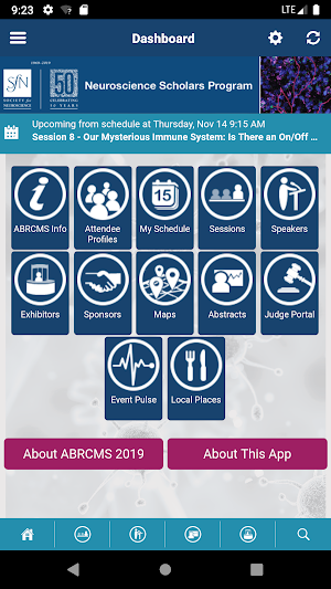 ABRCMS Events Screenshot 1