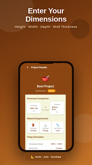 Pottery Shape Estimator Screenshot 2