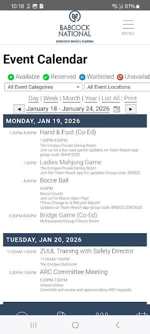 Babcock National HOA Screenshot 1