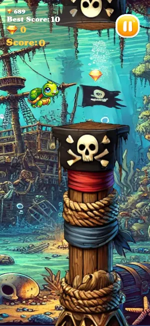 Flappy Fins Screenshot 2