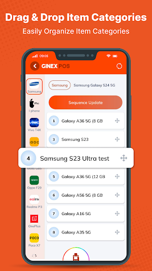 Ginex Mobile Shop Billing Screenshot 2