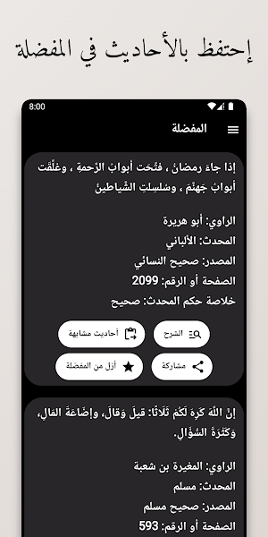 Hadith Searcher Screenshot 2