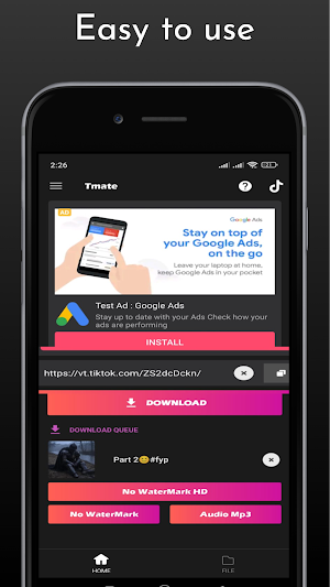 Tmate - TT Video Downloader Screenshot 1