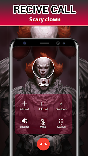 Scary pennywise video call Screenshot 2