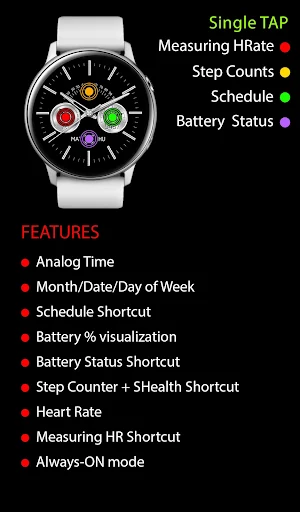 Silver Galaxy Watch Screenshot 2