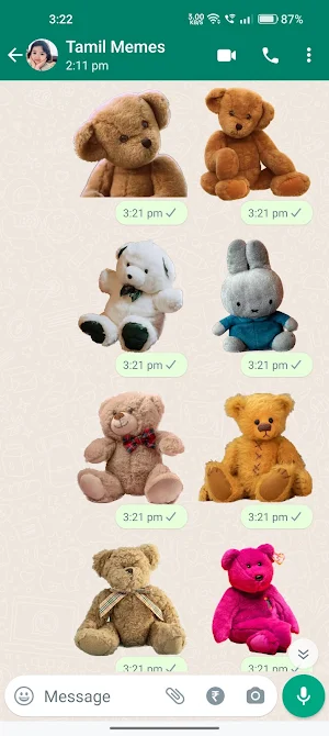 Teddy Bear Stickers Screenshot 3