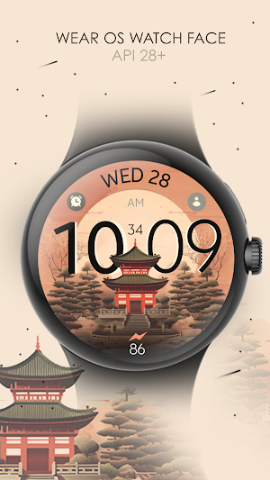 Full Moon digital watch face Screenshot 0