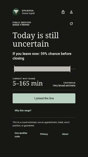 Opashka: Queue Wait Times Screenshot 3