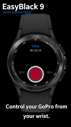 EasyBlack9 for GoPro, WearOS Screenshot 0