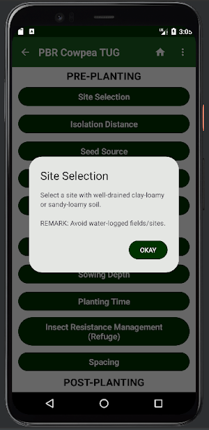 PBR Cowpea App Screenshot 2