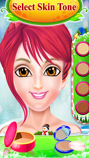 Christmas Girl's Makeup Salon Game for free Screenshot 1