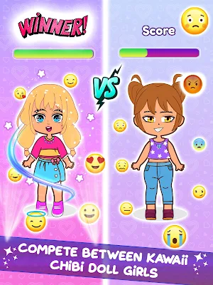 Anime Pastel Girl Dressup Game Screenshot 2