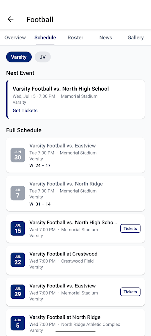 Bessemer City Middle Athletics Screenshot 1