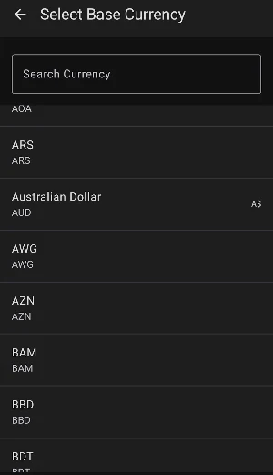 Currency Converter Worldwide Screenshot 0