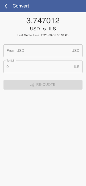 USD to ILS Screenshot 1