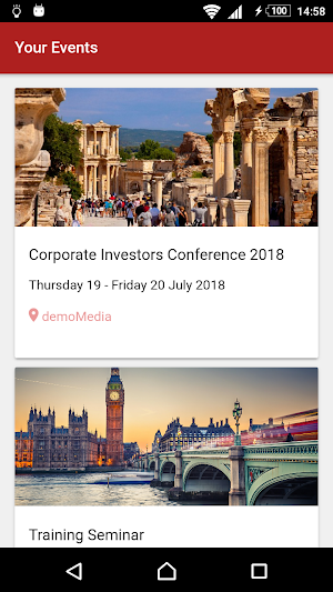 demoMedia Attendee Screenshot 1