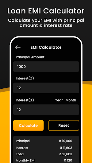 Easy EMI - EMI Loan Calculator Screenshot 2