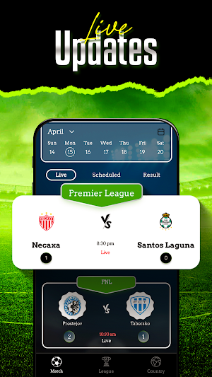 Live Score Football HD TV Screenshot 1