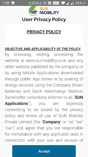 SUN Mobility Driver App Screenshot 1