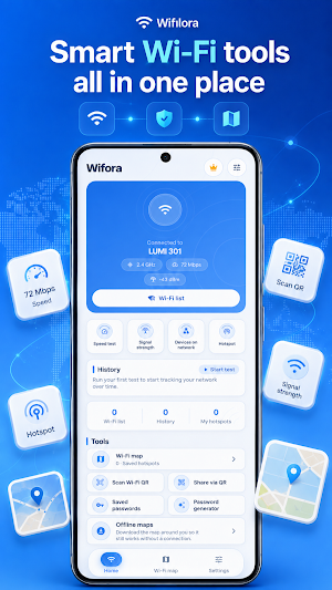 Wifora: WiFi Analyzer & Map Screenshot 2