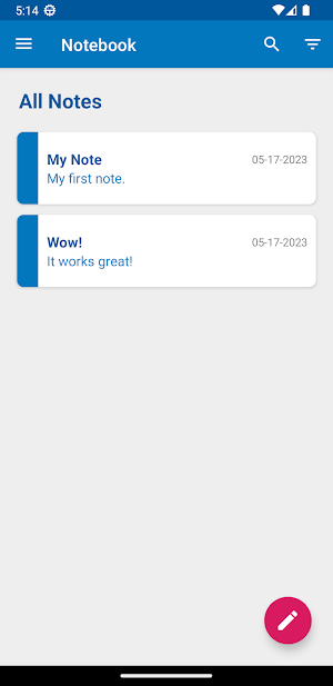 Notebook - Notes Screenshot 0