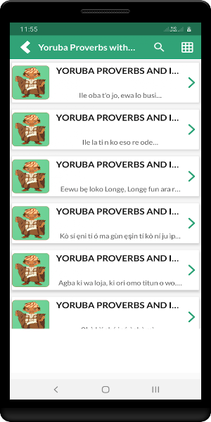 Yoruba Proverbs with Meanings Screenshot 1