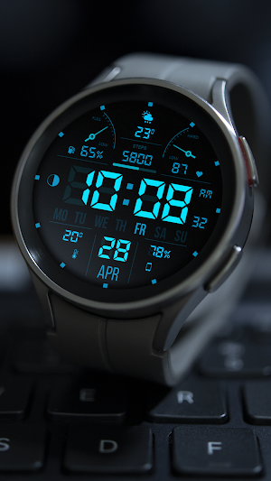 WFP 104 Digital watch face Screenshot 3