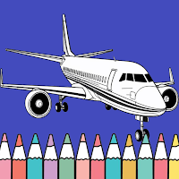 Airplane Coloring Book