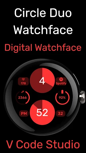 Circle Duo - WearOS Watchface Screenshot 0
