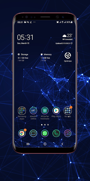 Dark Blue Wallpaper Screenshot 3