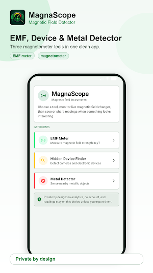 EMF - Detector (Magnetometer) Screenshot 0