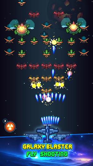 Galaxy Blaster: Fly shooting Screenshot 1