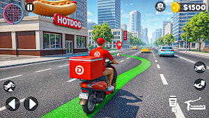 City Food Delivery Simulator Screenshot 2