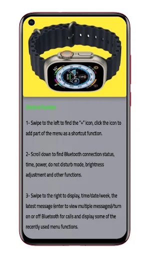Smart watch Ultra 8 Guide Screenshot 2