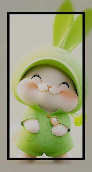 Cute Bunny Aesthetic Wallpaper Screenshot 0