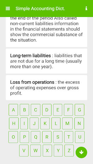 Simple Accounting Dictionary Screenshot 1