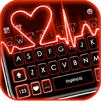 Red Heartbeat Keyboard Theme