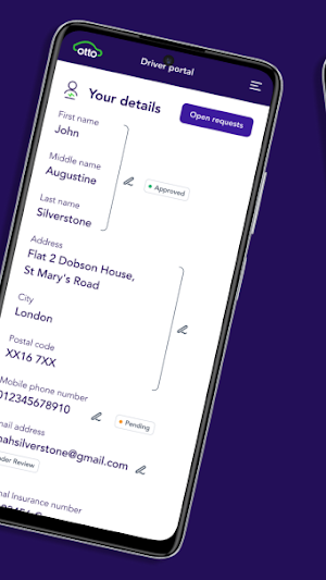 Otto Car - Driver Portal Screenshot 2
