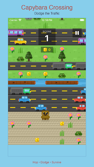 Capybara Crossing Screenshot 1