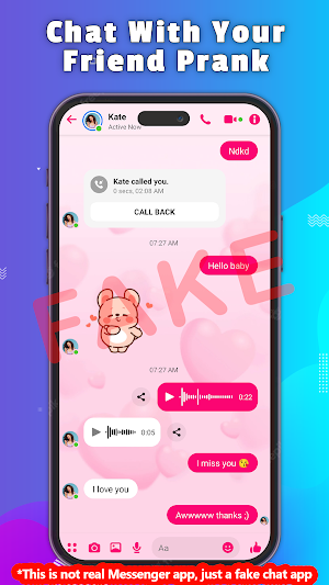 Fake Chat Prank Message Screenshot 1